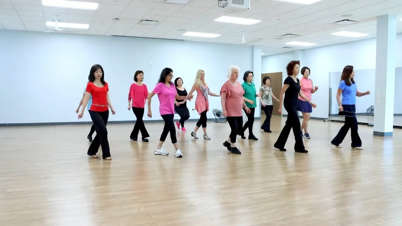 A couple performing a Latin dance routine